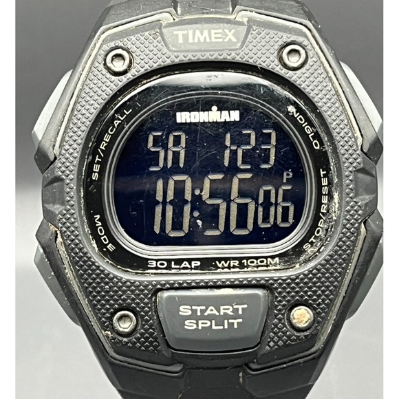 Timex Ironman TW5M48600 Men\'s 30‑Lap Digital Sport Watch – Rugged & Timeless